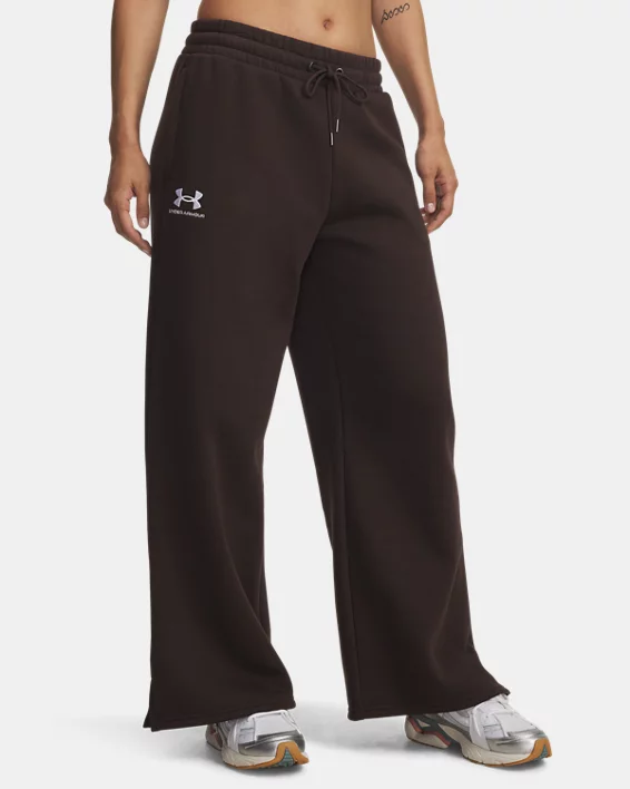 UA Icon Fleece Womens Wide Leg Pants
